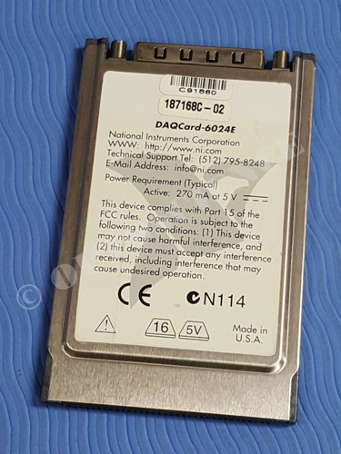 National Instruments DAQCard-6024E NI DAQ Card PCMCIA Analog Input Multifunction - Picture 3 of 3