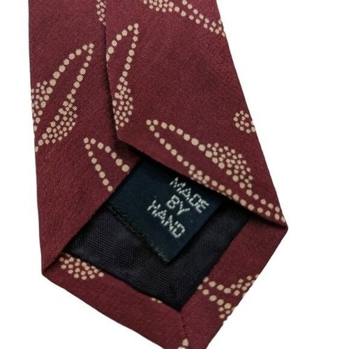 Polo By Ralph Lauren Red Geometric Tie - Picture 6 of 7