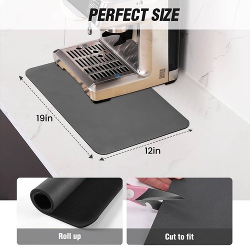 Coffee Mat Dish Drying Mats for Kitchen Counter Sink Mats for Kitchen - Picture 3 of 9