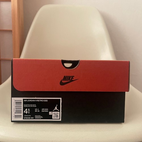 NIKE AIR JORDAN 11 Retro (GS) Playoffs Bred 2019 niños 4,5 años 6 mujeres 378038 061 NUEVO - Imagen 8 de 8