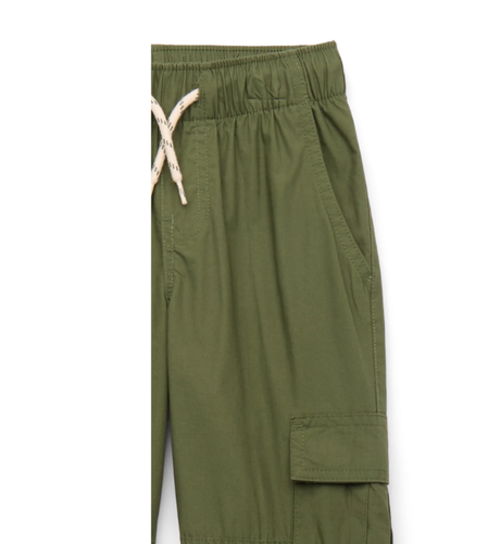 Wonder Nation Boys XS(4-5)Poplin Cargo Pants Pull on Drawstring Pockets NEW tag - Picture 2 of 3