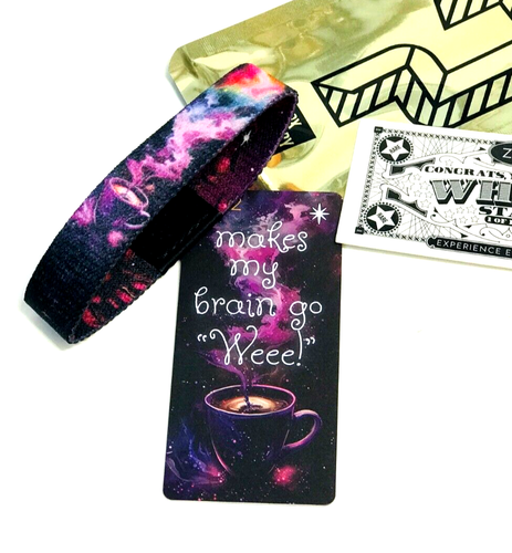 ZOX *MAKES MY BRAIN GO WEEE!* Silver Single Med Goldie band w/Card Coffer Series - Picture 2 of 3