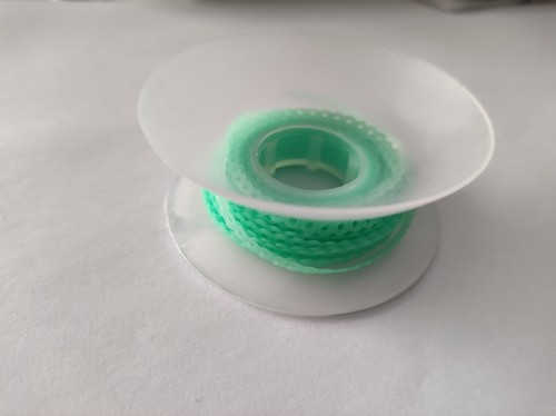 5 cadenas de alimentación dentales banda elástica verde claro cierre continuo 15 pies - Imagen 5 de 6
