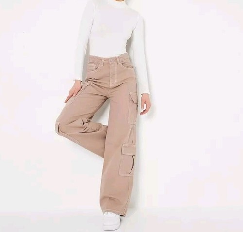Pantalones de mezclilla cargo I Saw It First para mujer talla UK 6 precio de venta sugerido por el fabricante 40 GBP - Imagen 6 de 22