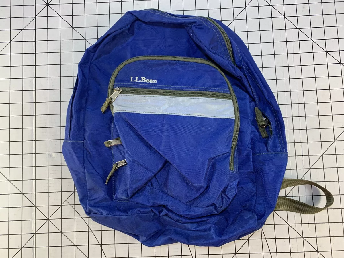 Vintage LL Bean School Backpack Bag Case College Blue 90s 00s ...