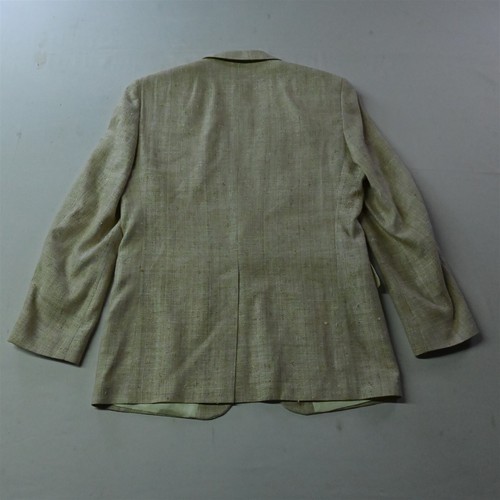 Vtg Preferred Stock 38R Beige Silk Men Blazer Suit Jacket Sport Coat - Picture 12 of 12