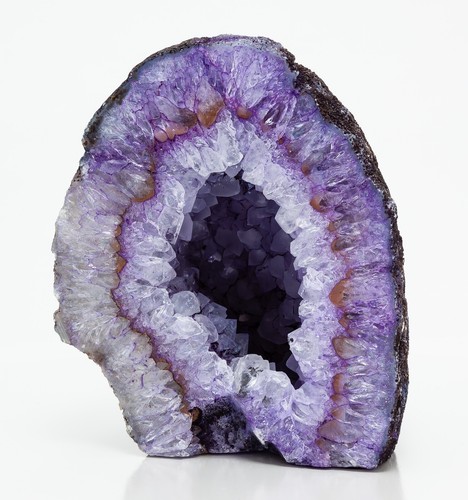 Agate Geode Cut Base Half Slab Purple Crystal Quartz Decor XL 4.78 lb H2192 - Bild 3 von 13