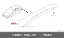 Genuine OE Molding Assembly Roof Front Right Hand for Subaru 91046-FL000