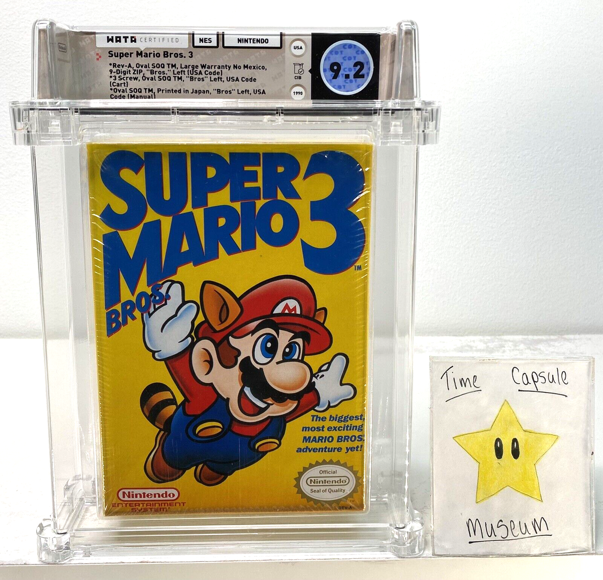 Super Mario Bros 3 SMB3 Left Bros First Print NES Nintendo