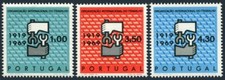 Portugal 1044-1046, MNH. Michel 1076-1078. ILO, 50th Ann. 1969. Emblem.
