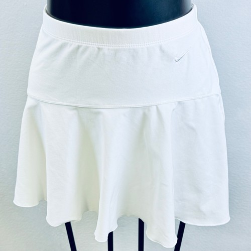 NWT Nike Dri-Fit White Tennis Pickleball Skirt XL 16/18 A-Line Lightweight Perfo - Picture 3 of 10