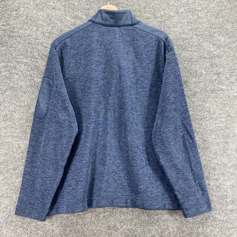 Greg Norman Jacket Men L Large Blue Long Sleeve High Neck 1/4 Zip Regular Fit - Image 2 of 4