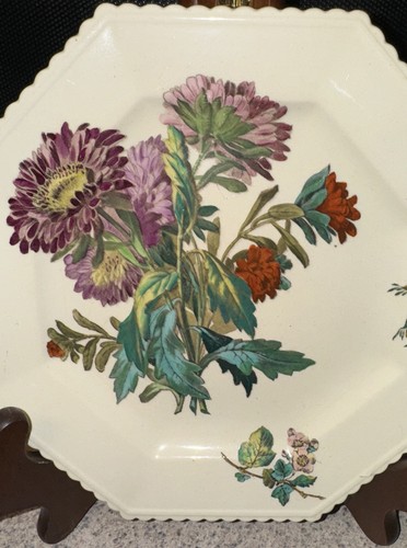 Piatto da dessert ottagonale Copeland Spode 1883 rovere - Foto 2 di 12