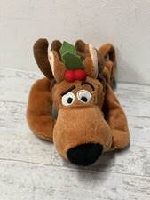 Scooby Doo Beanbag Plush Reindeer Antlers Christmas Warner Bros Exclusive 1997
