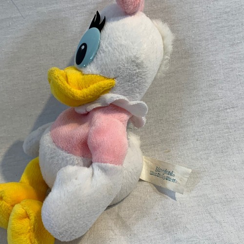 Daisy Duck Beanie Plush Disneyland Walt Disney World Pink Bow And Shirt - Picture 9 of 12