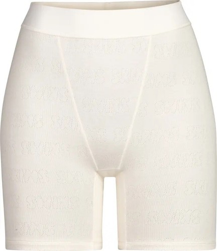 SKIMS Logo Pointelle Boxer Short Underwear Color Bone Size 4X Sold Out NWT - Picture 5 of 5