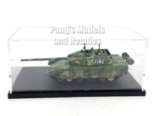 Type 99 99A ZTZ99 Chinese Army Tank Green Camo Display Case  1/72 Scale Model