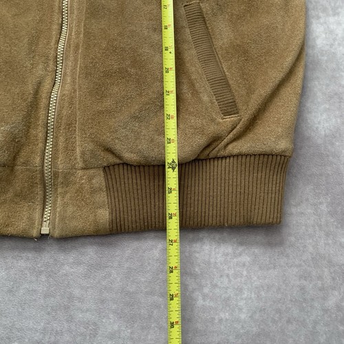 Vintage 70s 80s Geronimo Suede Leather Jacket Size 46 Western Cowboy Brown Fur - Picture 23 of 23