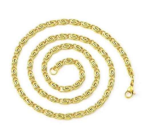 2mm Thin Chain Necklace, 14K Gold Plated Minimalist Byzantine Chain Gift For Her - Picture 4 of 6