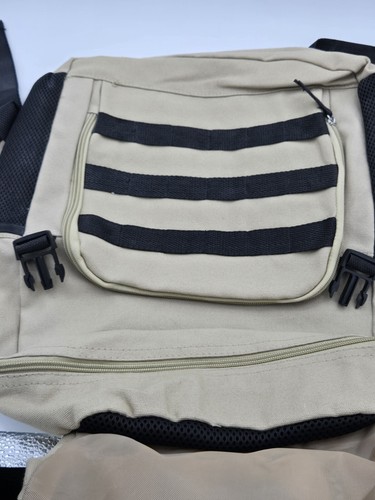 NRA-ILA Embroidered Eagle Emblem Beige Backpack Bug Out Bag - Picture 4 of 12