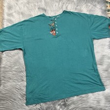 Vintage 90s Disney Button Henley Timon Pumbaa Lion King T Shirt