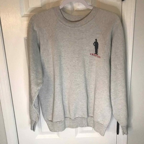 Vintage Oneita Charlie Chaplin Sweatshirt Rare Lg