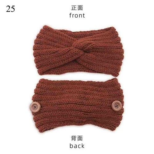 Women Knitted Knot Headband Twisted Knot Hair Band Head Wrap Winter Crochet Warm - Bild 50 von 61