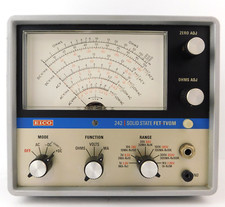 VTG EICO 242 SOLID STATE FET TVOM Analog Shop Meter & Operating/Assembly Manuals