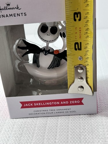 Hallmark Disney Nightmare Jack Skellington + Zero Christmas Halloween Ornament - Picture 9 of 11