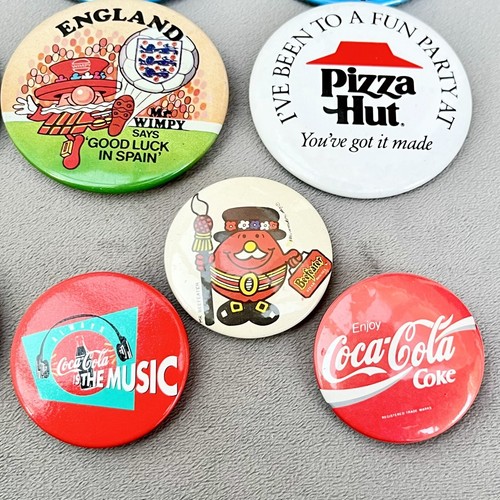 10 Vintage Mr Wimpy Ronald McDonalds Coca Cola Pin Anstecker Konvolut Lebensmittel Werbung - Bild 6 von 7