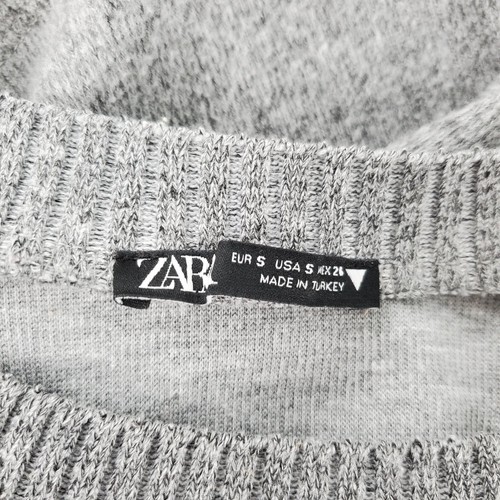 Zara Damen Pullover klein grau - Bild 3 von 4