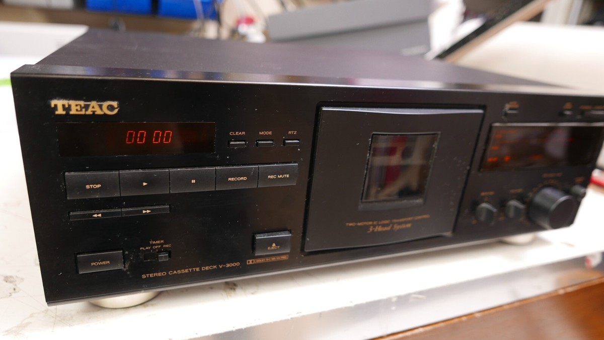 TEAC V-3000 High End 3-Head STEREO CASSETTE TAPE DECK US SELLER