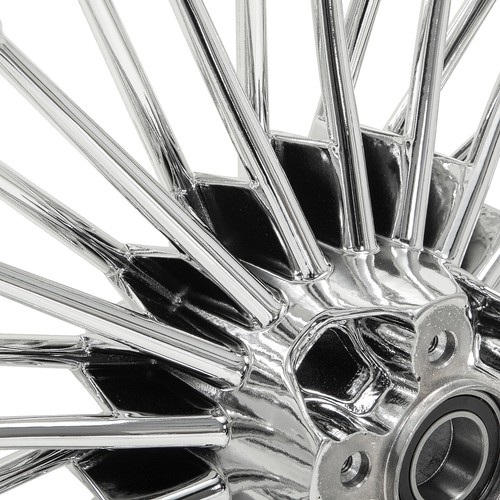 18x3.5 Fat Spoke Front Wheel for Harley Sportster X1200X Dyna Wide Glide FXDWG - Picture 6 of 12