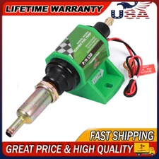 Electronic 4-7PSI Fuel Pump 35GPH 3/8 inch Inlet Outlet Diesel Transfer Pump 12V