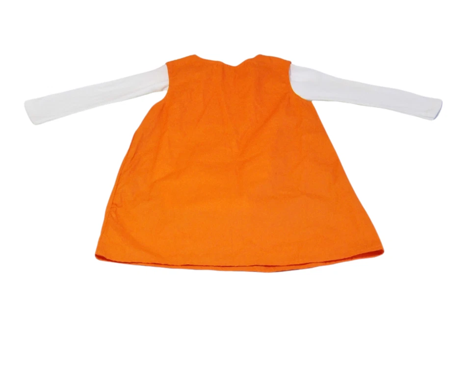 Baby Jockey Baby Dress 狐狸橙色长袖,尺寸:24 个月。 — 第 2/4 张图片