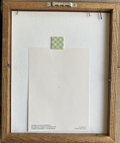 David Lance Goines 1980 Cafe Chez Panisse Selbstporträt Portal Publikation Litho - Bild 4 von 17