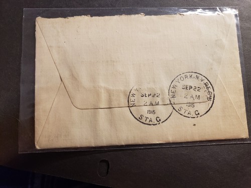 #E9 SPECIAL DELIVERY 1915 Postal History Cover YORK, PA to NYC, NY w/ letter - Picture 3 of 3