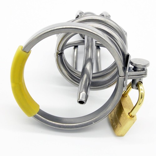 Premium Male Chastity Cage Device Auxiliary Underwear Belt Ring Lock Stainless - Picture 52 of 319