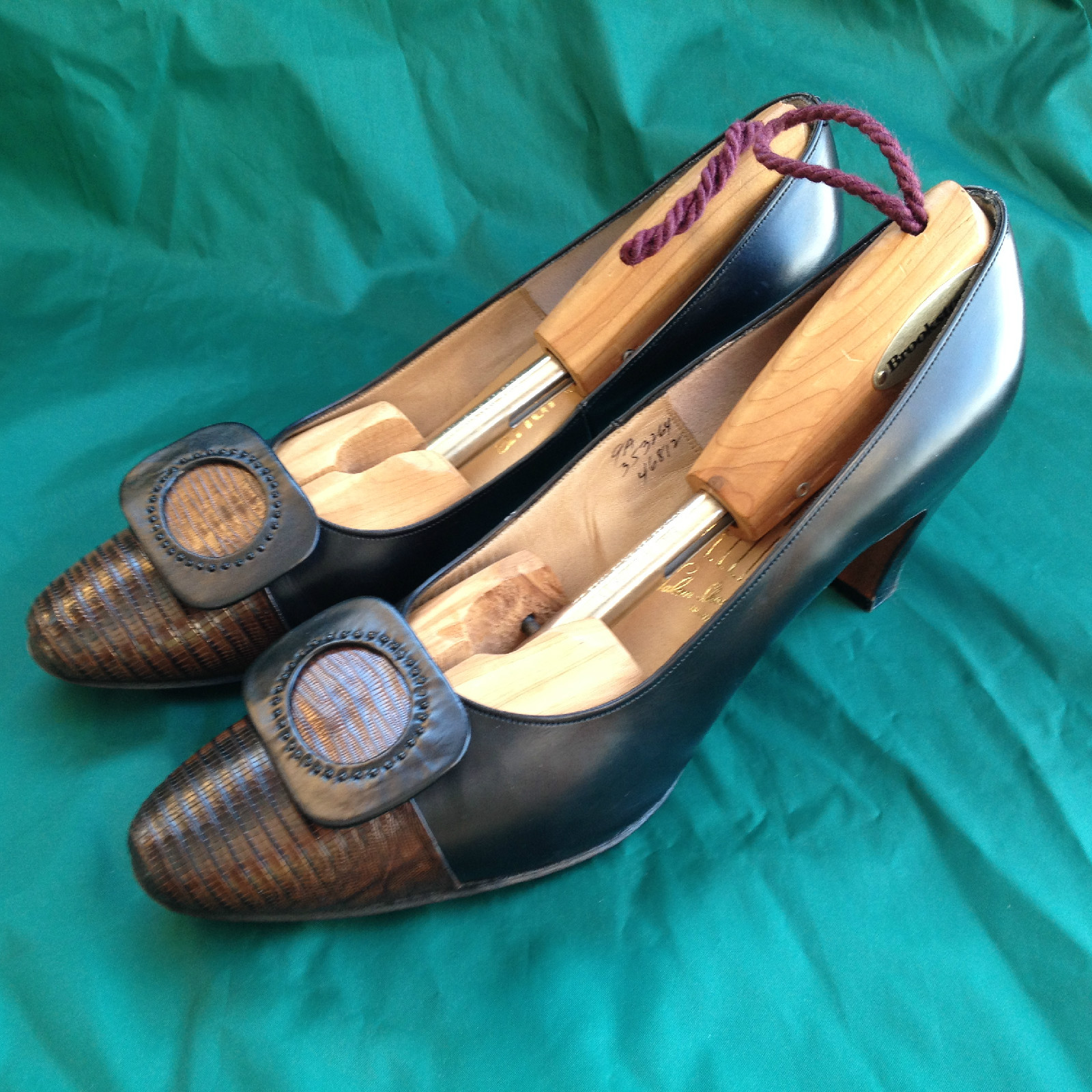 Vintage Andrew Geller Heels Packard Rellin Salon RARE Leather Snake shoes 9 A. Vintage Andrew Geller Heels Packard Rellin Salon RARE Leather Snake shoes 9 A.
