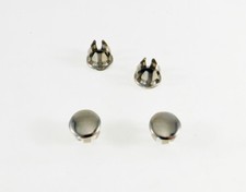 4 Pack 1/2" OD (.374"-.404" ID) Nickle Plated Steel Round Tubing Plugs S70-16NP