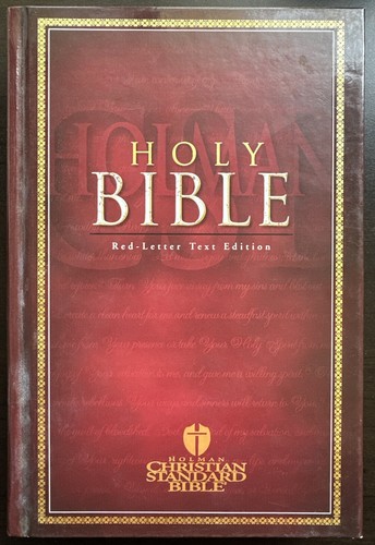 HCSB Red-Letter Text Bible (Printed Hardcover) Red Letter Text Edition by Holman