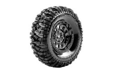 CR-Mallet 1/10 1.9" Crawler Class 1 Tires,12mm Hex, Black Chrome Super Soft (2)