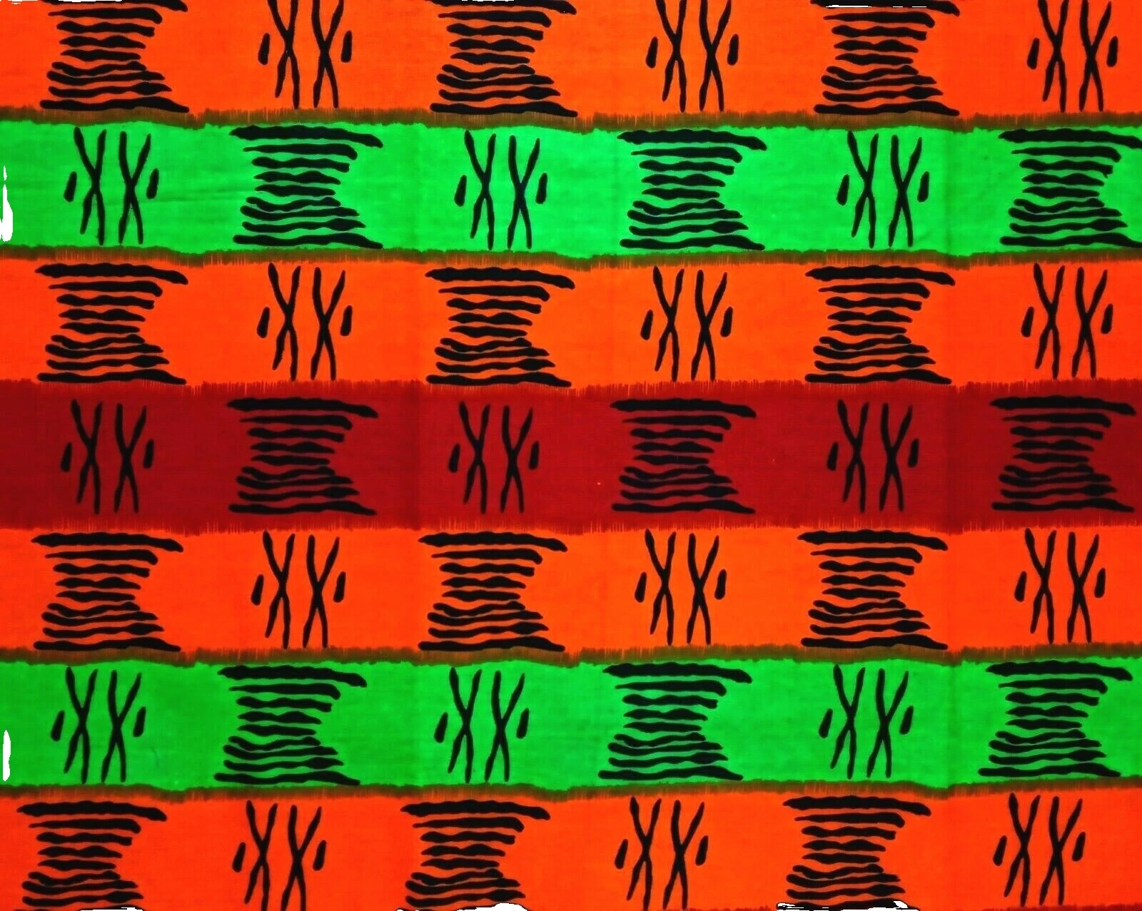 Géneros artesanales de África a rayas de algodón