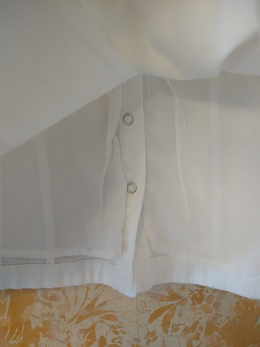 NWT Free People Thea Mini Dress Bell Sleeve Snap Front "Ivory" White, Sz XS - Picture 13 of 13