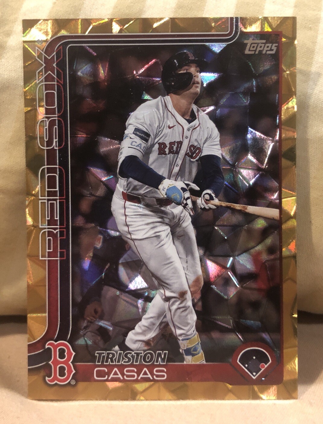 2025 Topps Series One Triston Casas #11 Gold Diamante Parallel #D /50
