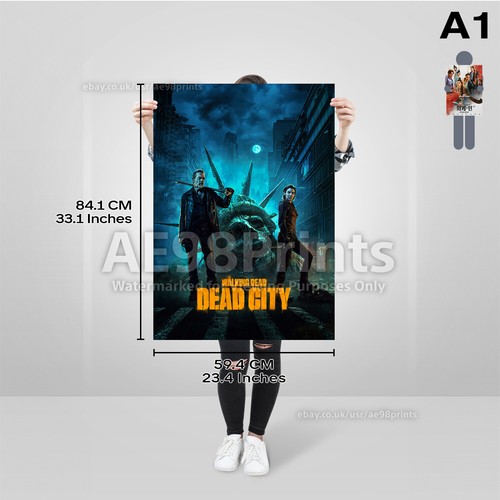 The Walking Dead Dead Stadt Posterdruck A4 A3 A2 A1 Druck Raum Wandkunst Dekor - Bild 9 von 19