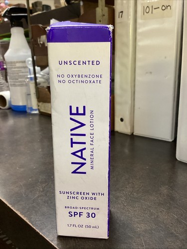 NATIVE Sunscreen SPF 30 Unscented 5FL oz (147mL) BRAND NEW