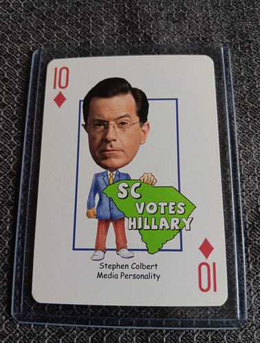 Stephen Colbert Playing Card Ten Of Diamonds Democrat Rare Card