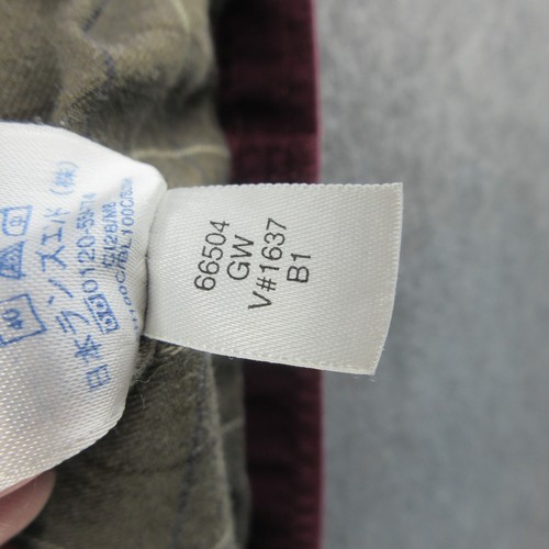Lands End Jacket Womens Medium Maroon Flannel Lined Chore Barn Work Coat Canvas - Picture 15 of 19