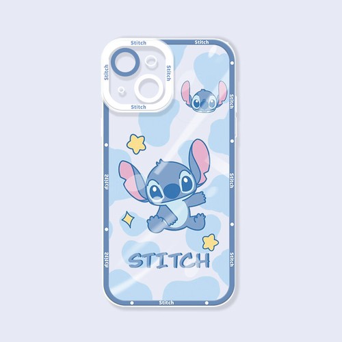 For iPhone Samsung Case Hot Cute Cartoon Stitch Soft Clear Phone Cover Back Skin - Picture 9 of 10